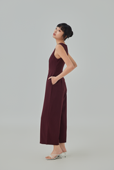 Bernessa Plunge Neck Jumpsuit